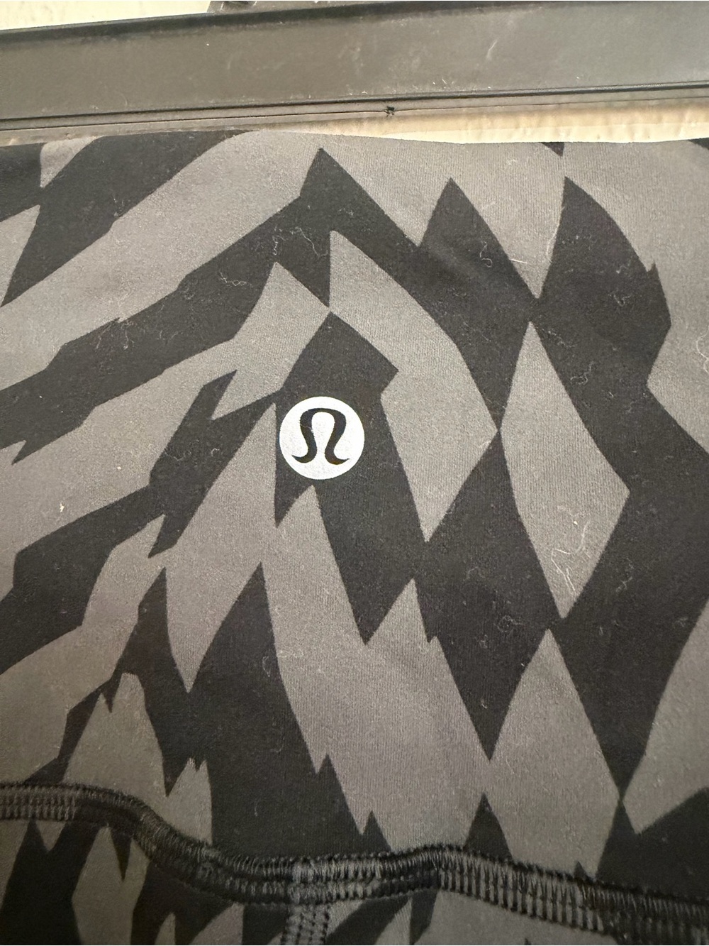 lululemon athletica Black and Gray Geometric Joggers